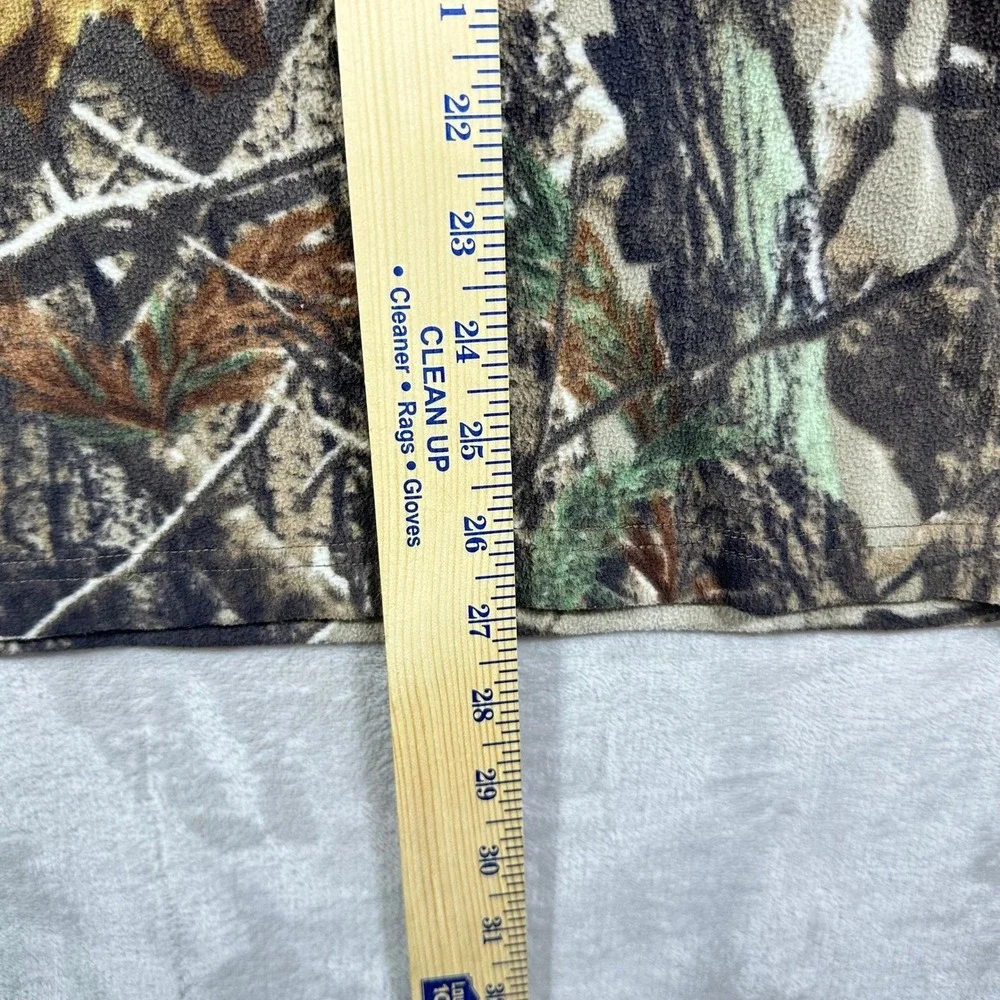 Field & Stream Camo Fleece Pullover Mens XL Real Tree Mock Neck Long Sleeve - Picture 6 of 7